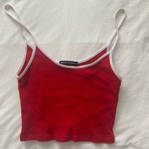 Brandy Melville cropped tank red